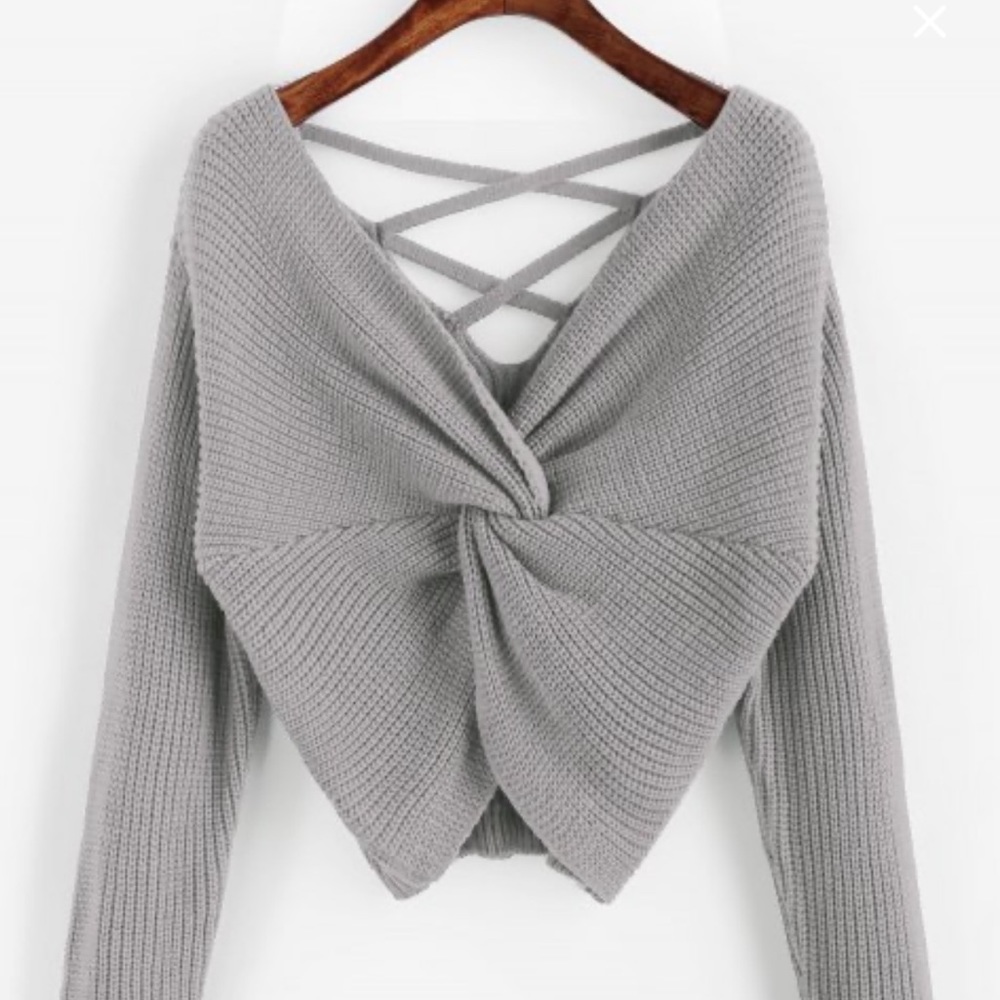 Zaful twisted sweater